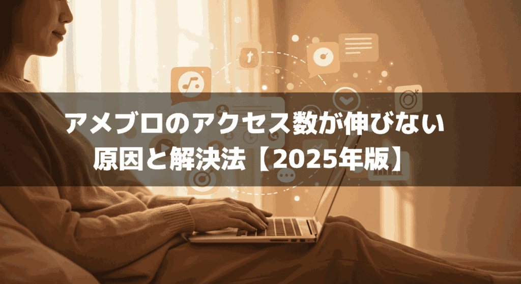 アメブロのアクセス数が伸びない原因と解決法【2025年版】